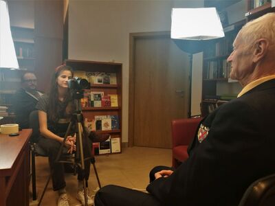 Warsztaty filmowe dla laureatów konkursu „Niezwyciężeni 1918. Ofiary totalitaryzmów” – 3–7 października 1019. Fot. Konrad Starczewski (IPN)