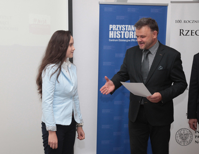 Gala konkursu „Niezwyciężeni 1918. Ofiary totalitaryzmów” – 7 października 2019. Fot. Piotr Życieński (IPN)