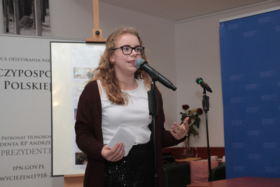 Gala konkursu „Niezwyciężeni 1918. Ofiary totalitaryzmów” – 7 października 2019. Fot. Piotr Życieński (IPN)