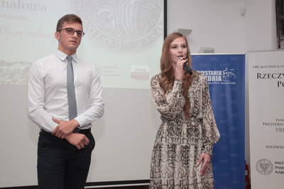 Gala konkursu „Niezwyciężeni 1918. Ofiary totalitaryzmów” – 7 października 2019. Fot. Piotr Życieński (IPN)