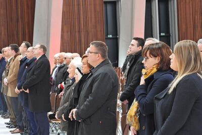 Msza św. w intencji poległych, pomordowanych, zmarłych i żyjących żołnierzy Batalionów Chłopskich i Ludowego Związku Kobiet w Świątyni Opatrzności Bożej w Warszawie – 8 października 2019. Fot. Mateusz Niegowski (IPN)