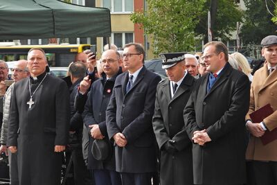 Odsłonięcie i poświęcenie pomnika Żołnierzy Batalionów Chłopskich i Ludowego Związku Kobiet – Warszawa, 8 października 2019. Fot. Mateusz Niegowski (IPN)