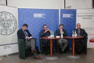 Spotkanie z cyklu „Historia zza kulis” – Warszawa, 8 października 2019. Fot. Piotr Życieński (IPN)