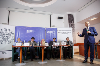 Dyskusja wokół publikacji „Rok 1939 w dzienniku Hansa Franka” w opracowaniu Pawła Kosińskiego – Warszawa, 10 października 2019. Fot. Sławek Kasper (IPN)