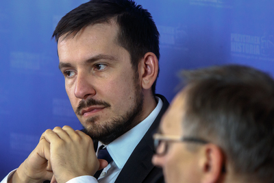 Dyskusja wokół publikacji „Rok 1939 w dzienniku Hansa Franka” w opracowaniu Pawła Kosińskiego – Warszawa, 10 października 2019. Fot. Sławek Kasper (IPN)