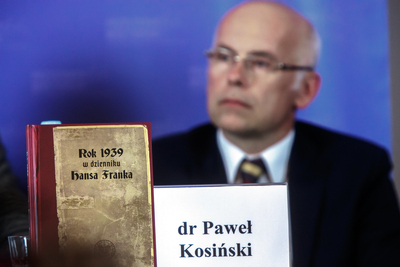 Dyskusja wokół publikacji „Rok 1939 w dzienniku Hansa Franka” w opracowaniu Pawła Kosińskiego – Warszawa, 10 października 2019. Fot. Sławek Kasper (IPN)