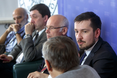 Dyskusja wokół publikacji „Rok 1939 w dzienniku Hansa Franka” w opracowaniu Pawła Kosińskiego – Warszawa, 10 października 2019. Fot. Sławek Kasper (IPN)