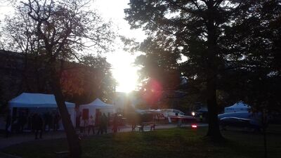 Stoisko IPN podczas 10. Nocy w Instytucie Lotnictwa w Warszawie – 11 października 2019. Fot. Grzegorz Łeszczyński (IPN)