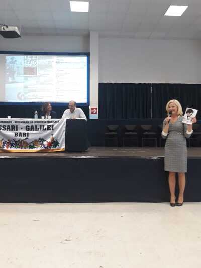 Konferencja w Instytucie „Massari-Galilei” w Bari poświęcona „Solidarności”, Annie Walentynowicz i postaci księdza Jerzego Popiełuszki – 15 października 2019. Fot. IPN