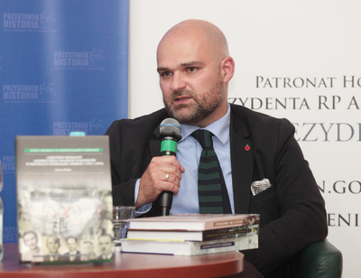 Prezentacja książki Łukasza Wolaka „Leksykon działaczy Zjednoczenia Polskich Uchodźców w Republice Federalnej Niemiec (1951–1993)” – Warszawa, 15 października 2019. Fot. Piotr Życieński (IPN)