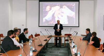 Delegacja węgierskiego Komitetu Pamięci Narodowej z wizytą w IPN – 15 października 2019. Fot. Anna Boguniecka (IPN)