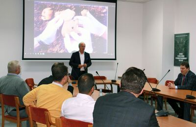 Delegacja węgierskiego Komitetu Pamięci Narodowej z wizytą w IPN – 15 października 2019. Fot. Anna Boguniecka (IPN)