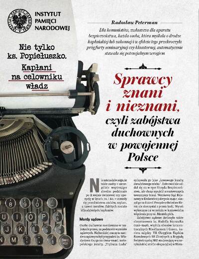 „Nie tylko ks. Popiełuszko. Kapłani na celowniku władz” – „wSieci Historii” nr 11–12/2019