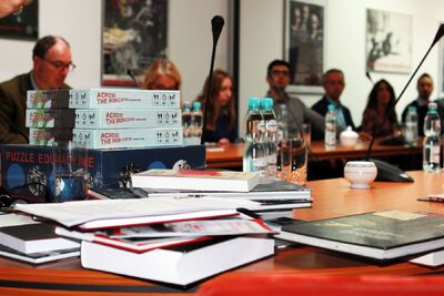 Sędziowie i prokuratorzy z UE z wizytą w IPN – Warszawa, 15 października 2019. Fot. Anna Boguniecka (IPN)