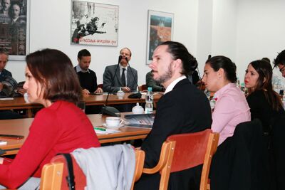 Sędziowie i prokuratorzy z UE z wizytą w IPN – Warszawa, 15 października 2019. Fot. Anna Boguniecka (IPN)