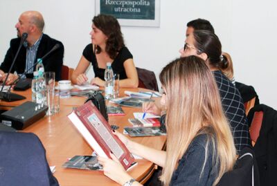 Sędziowie i prokuratorzy z UE z wizytą w IPN – Warszawa, 15 października 2019. Fot. Anna Boguniecka (IPN)