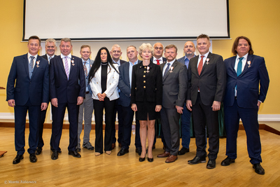 Uroczystość wręczenia Krzyży Wolności i Solidarności byłym działaczom Grup Oporu „Solidarni” – Warszawa, 19.10.2019. Fot. Marcin Jurkiewicz (IPN)