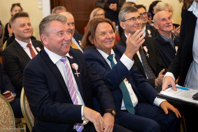 Uroczystość wręczenia Krzyży Wolności i Solidarności byłym działaczom Grup Oporu „Solidarni” – Warszawa, 19.10.2019. Fot. Marcin Jurkiewicz (IPN)