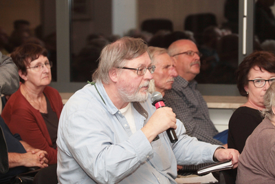 Spotkanie z cyklu „Tajemnice bezpieki” o Jolancie i Andrzeju Gontarczykach vel Lange – Warszawa, 18 października 2019. Fot. Piotr Życieński (IPN)