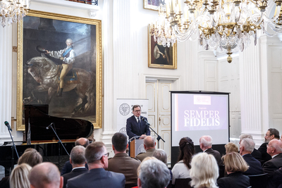 Wystąpienie prezesa IPN Jarosława Szarka podczas wręczania nagród Instytutu Pamięci Narodowej „Semper Fidelis” – Warszawa, 22 października 2019. Fot. Sławek Kasper (IPN)