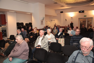 Z cyklu „Na północ od Warszawy. Warmia i Mazury w XX w.” rozmowa o KL Soldau – Warszawa, 21 października 2019. Fot. Piotr Życieński (IPN)