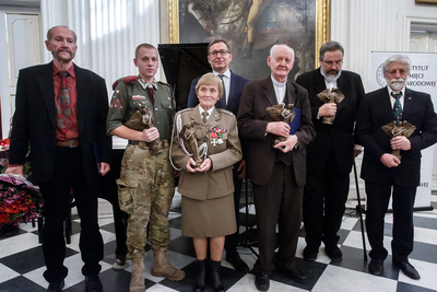 Laureaci pierwszej edycji Nagrody Instytutu Pamięci Narodowej „Semper Fidelis” – Warszawa, 22 października 2019. Fot. Sławek Kasper (IPN)