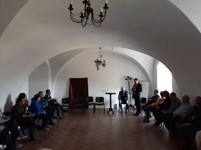 Seminarium dla nauczycieli na Kresach. Spotkanie z konsulem generalnym RP w Winnicy Damianem Ciarcińskim – 22 października 2019. Fot. Mateusz Marek (IPN)