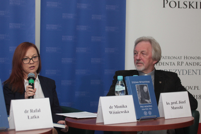 Prezentacja VII i VIII tomu zapisków „Pro memoria” prymasa Stefana Wyszyńskiego – Warszawa, 22 października 2019. Fot. Piotr Życieński (IPN)