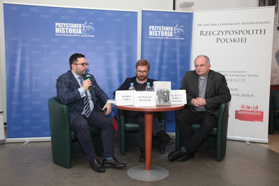 Promocja książki Wojciecha Kucharskiego „Komuniści i Watykan...” – Warszawa, 23 października 2019. Fot. Piotr Życieński (IPN)