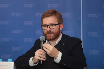 Wojciech Kucharski, autor książki „Komuniści i Watykan...” – Warszawa, 23 października 2019. Fot. Piotr Życieński (IPN)