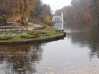 W parku Zofiówka, – Humań, 23 października 2019. Fot. Mateusz Marek (IPN)