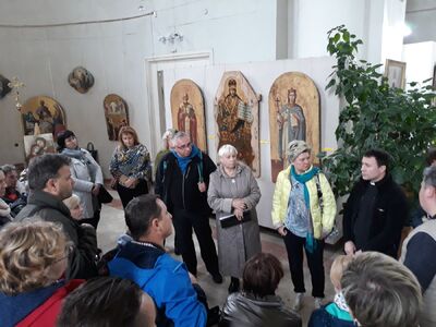 Kościół katolicki Wniebowzięcia Najświętszej Maryi Panny, obecnie galeria sztuki – Humań, 23 października 2019. Fot. Mateusz Marek (IPN)