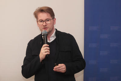 Wykład Piotra Majewskiego o Warszawie prezydenta Starzyńskiego – Warszawa, 24 października 2019. Fot. Piotr Życieński (IPN)