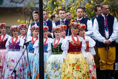 Odsłonięcie pomnika Wojciecha Korfantego w Warszawie – 25 października 2019. Fot. Sławek Kasper (IPN)