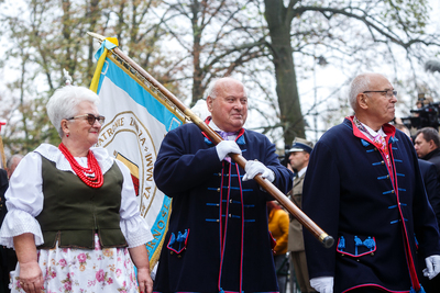 Odsłonięcie pomnika Wojciecha Korfantego w Warszawie – 25 października 2019. Fot. Sławek Kasper (IPN)