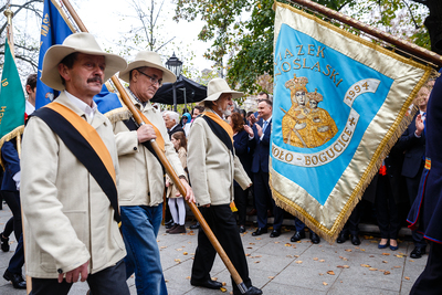 Odsłonięcie pomnika Wojciecha Korfantego w Warszawie – 25 października 2019. Fot. Sławek Kasper (IPN)