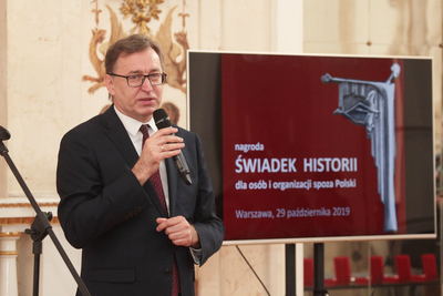 Wręczenie nagród „Świadek Historii” osobom i organizacjom spoza Polski – Warszawa, 29 października 2019. Fot. Piotr Życieński (IPN)
