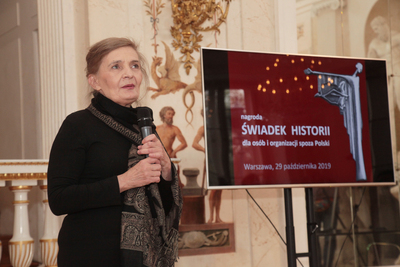 Wręczenie nagród „Świadek Historii” osobom i organizacjom spoza Polski – Warszawa, 29 października 2019. Fot. Piotr Życieński (IPN)