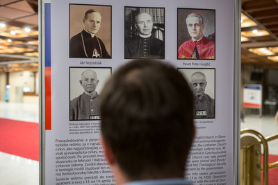 Otwarcie wystawy „Bracia w wierze – Bratia vo viere”, przygotowanej we współpracy z IPN – Bratysława, 29 października 2019. Fot. Sławek Kasper (IPN)