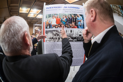 Otwarcie wystawy „Bracia w wierze – Bratia vo viere”, przygotowanej we współpracy z IPN – Bratysława, 29 października 2019. Fot. Sławek Kasper (IPN)