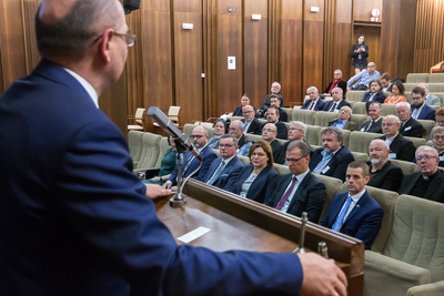 Seminarium naukowe poświęcone współpracy katolików polskich i słowackich w okresie komunizmu – Bratysława, 29 października 2019. Fot. Sławek Kasper (IPN)