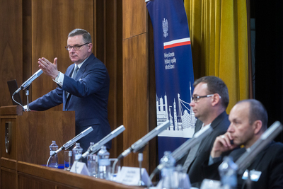 Seminarium naukowe poświęcone współpracy katolików polskich i słowackich w okresie komunizmu – Bratysława, 29 października 2019. Fot. Sławek Kasper (IPN)