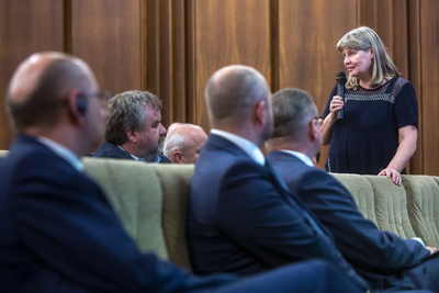 Seminarium naukowe poświęcone współpracy katolików polskich i słowackich w okresie komunizmu – Bratysława, 29 października 2019. Fot. Sławek Kasper (IPN)