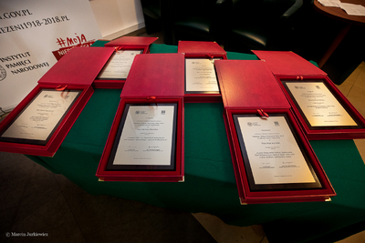 Wręczenie nagród w konkursie Najlepszy Debiut Historyczny Roku w zakresie historii najnowszej – Warszawa, 29 października 2019. Fot. Marcin Jurkiewicz (IPN)