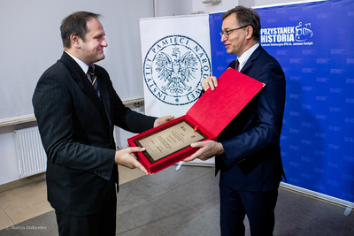 Wręczenie nagród w konkursie Najlepszy Debiut Historyczny Roku w zakresie historii najnowszej – Warszawa, 29 października 2019. Fot. Marcin Jurkiewicz (IPN)