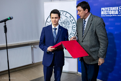 Wręczenie nagród w konkursie Najlepszy Debiut Historyczny Roku w zakresie historii najnowszej – Warszawa, 29 października 2019. Fot. Marcin Jurkiewicz (IPN)