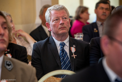 Uroczystość wręczenia Krzyży Wolności i Solidarności byłym działaczom Grup Oporu „Solidarni” – Warszawa, 19.10.2019. Fot. Marcin Jurkiewicz (IPN)