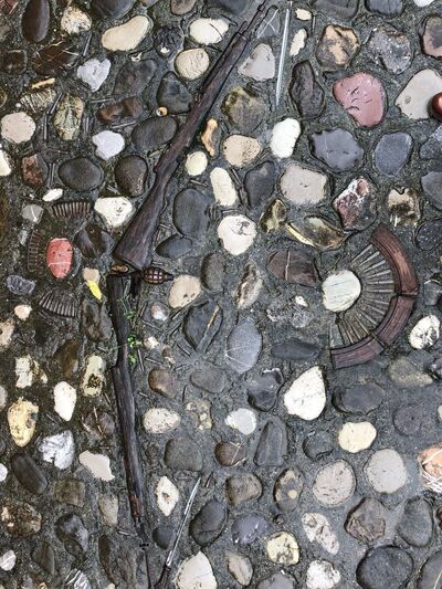 Więzienie w Szkodrze: dziedziniec. Fot. Rafał Leśkiewicz (IPN)