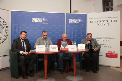 Prezentacja książki „Polska pod okupacją 1939–1945”, tom 3 – Warszawa, 6 listopada 2019. Fot. Piotr Życieński (IPN)