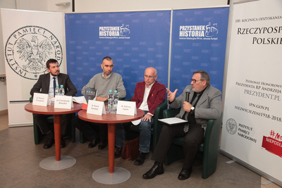 Prezentacja książki „Polska pod okupacją 1939–1945”, tom 3 – Warszawa, 6 listopada 2019. Fot. Piotr Życieński (IPN)